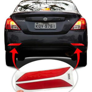 Adesivo Refletivo Resinado — Olho de Gato Nissan Versa (Par)