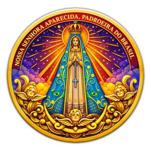 Adesivo Resinado Nossa Senhora Aparecida — 9 cm
