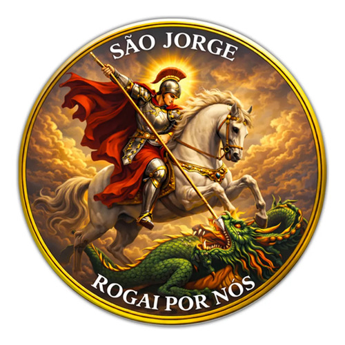 Adesivo Resinado São Jorge — 9 cm