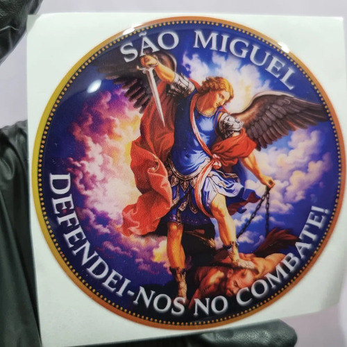 Adesivo Resinado São Miguel Arcanjo — 9 cm - Imagem 3