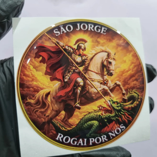 Adesivo Resinado São Jorge — 9 cm - Imagem 3
