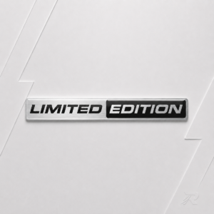 Emblema Limited Edition Premium Preto / Prata Escovado