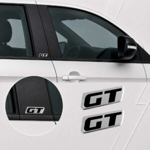Par de Emblemas Alto Relevo p/ Coluna — GT