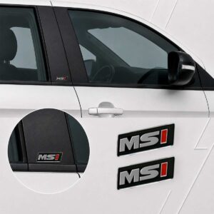 Par de Emblemas Alto Relevo p/ Coluna — MSI